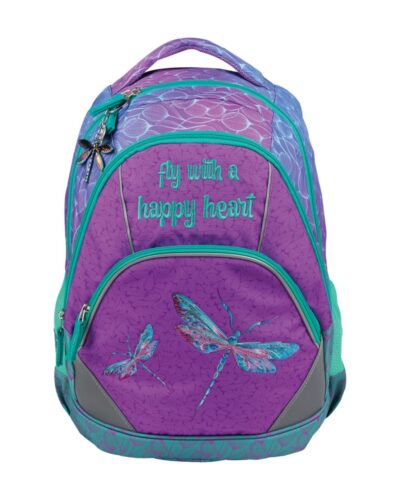 ΤΣΑΝΤΑ ΣΧΟΛΙΚΗ STREET DRAGONFLIE 31x18x41cm (με εργονομική πλάτη air system και σκληρό πάτο)