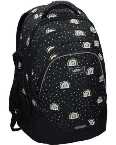 ΤΣΑΝΤΑ ΣΧΟΛΙΚΗ STREET ESCAPE RAINBOW 33x23x49cm (με ορθοπεδική πλάτη+θηκη laptop-air system)