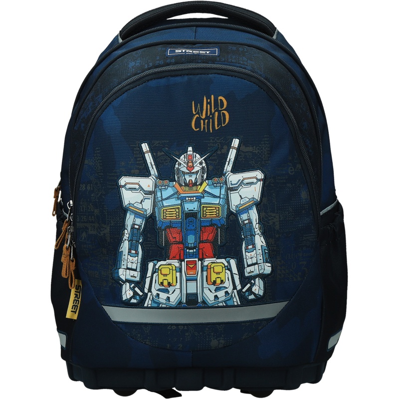 ΤΣΑΝΤΑ ΣΧΟΛΙΚΗ STREET ROBOTS 31x16x43cm (με εργονομική πλάτη air system και σκληρό πάτο)