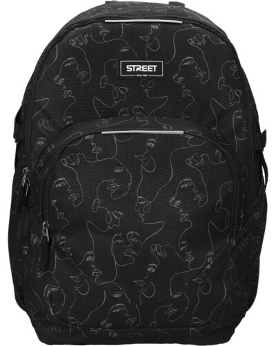 ΤΣΑΝΤΑ ΣΧΟΛΙΚΗ STREET SPACIOUS FACES 33x18x46cm (με εργονομική πλάτη air system)