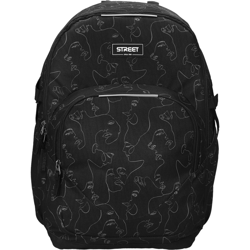 ΤΣΑΝΤΑ ΣΧΟΛΙΚΗ STREET SPACIOUS FACES 33x18x46cm (με εργονομική πλάτη air system)