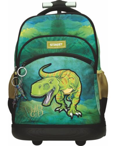 ΤΣΑΝΤΑ ΣΧΟΛΙΚΗ STREET TROLLEY DINOSAUR 34x22x45 cm (με εργονομική πλάτη air system και σκληρό πάτο)