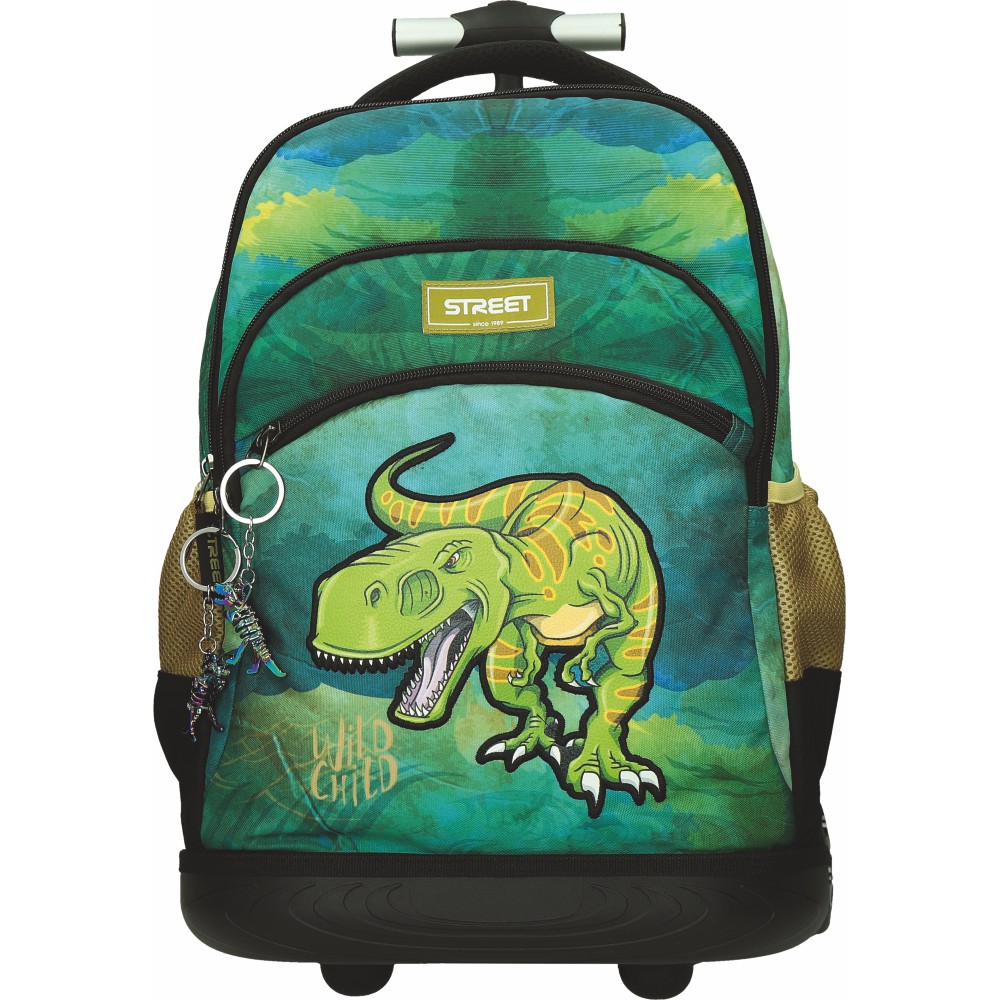 ΤΣΑΝΤΑ ΣΧΟΛΙΚΗ STREET TROLLEY DINOSAUR 34x22x45 cm (με εργονομική πλάτη air system και σκληρό πάτο)