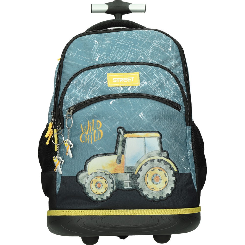 ΤΣΑΝΤΑ ΣΧΟΛΙΚΗ STREET TROLLEY CONSTRUCTION   34x22x45 cm (με εργονομική πλάτη air system και σκληρό πάτο)