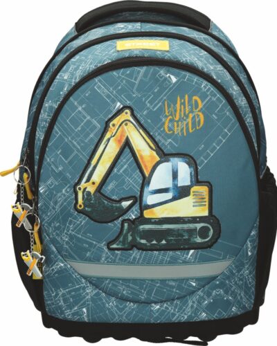 ΤΣΑΝΤΑ ΣΧΟΛΙΚΗ STREET CONSTRUCTION 31x16x43cm (με εργονομική πλάτη air system και σκληρό πάτο)