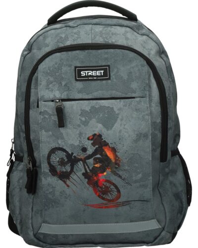 ΤΣΑΝΤΑ ΣΧΟΛΙΚΗ STREET ALFA MANUAL 30x19x43cm (με εργονομική πλάτη air system)