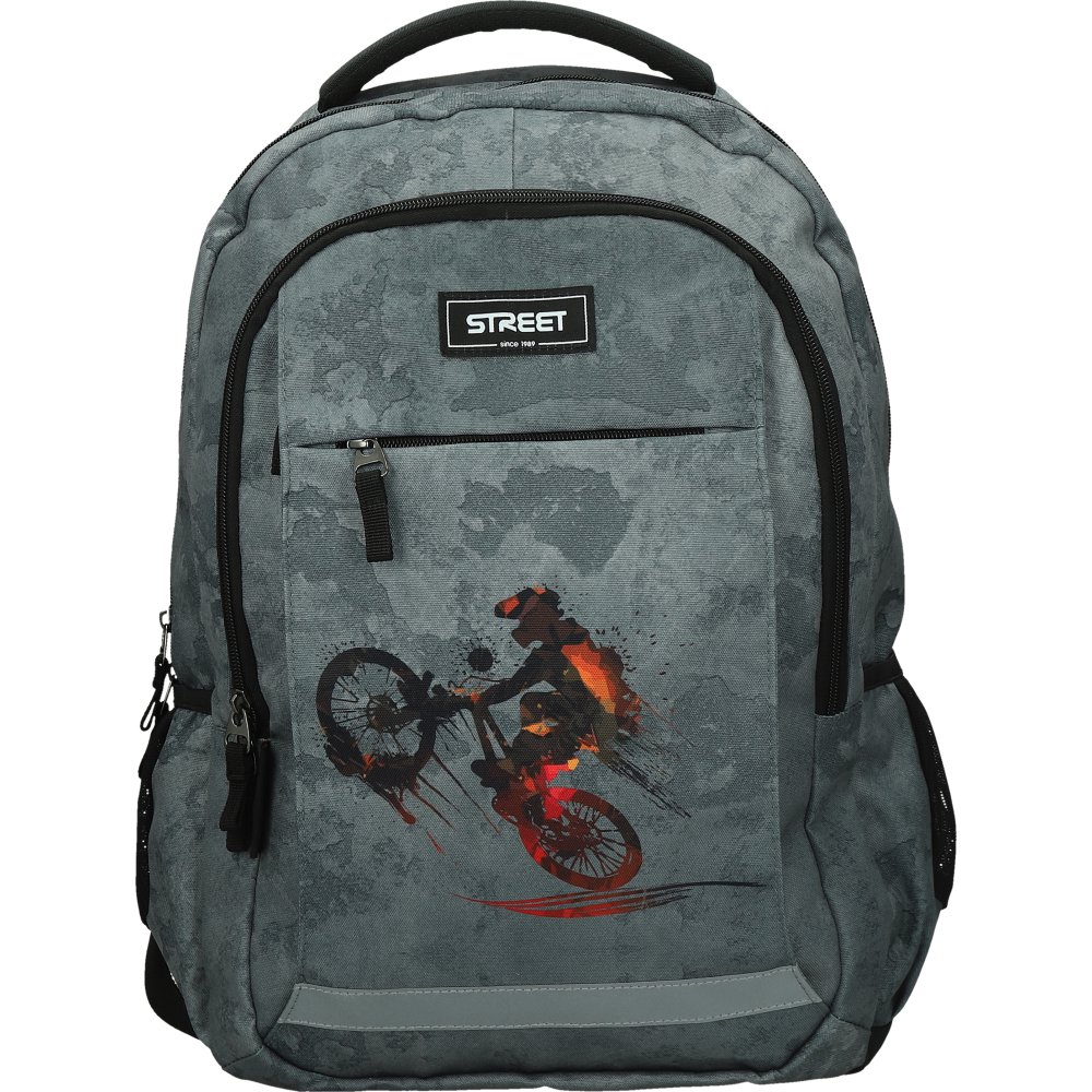 ΤΣΑΝΤΑ ΣΧΟΛΙΚΗ STREET ALFA MANUAL 30x19x43cm (με εργονομική πλάτη air system)