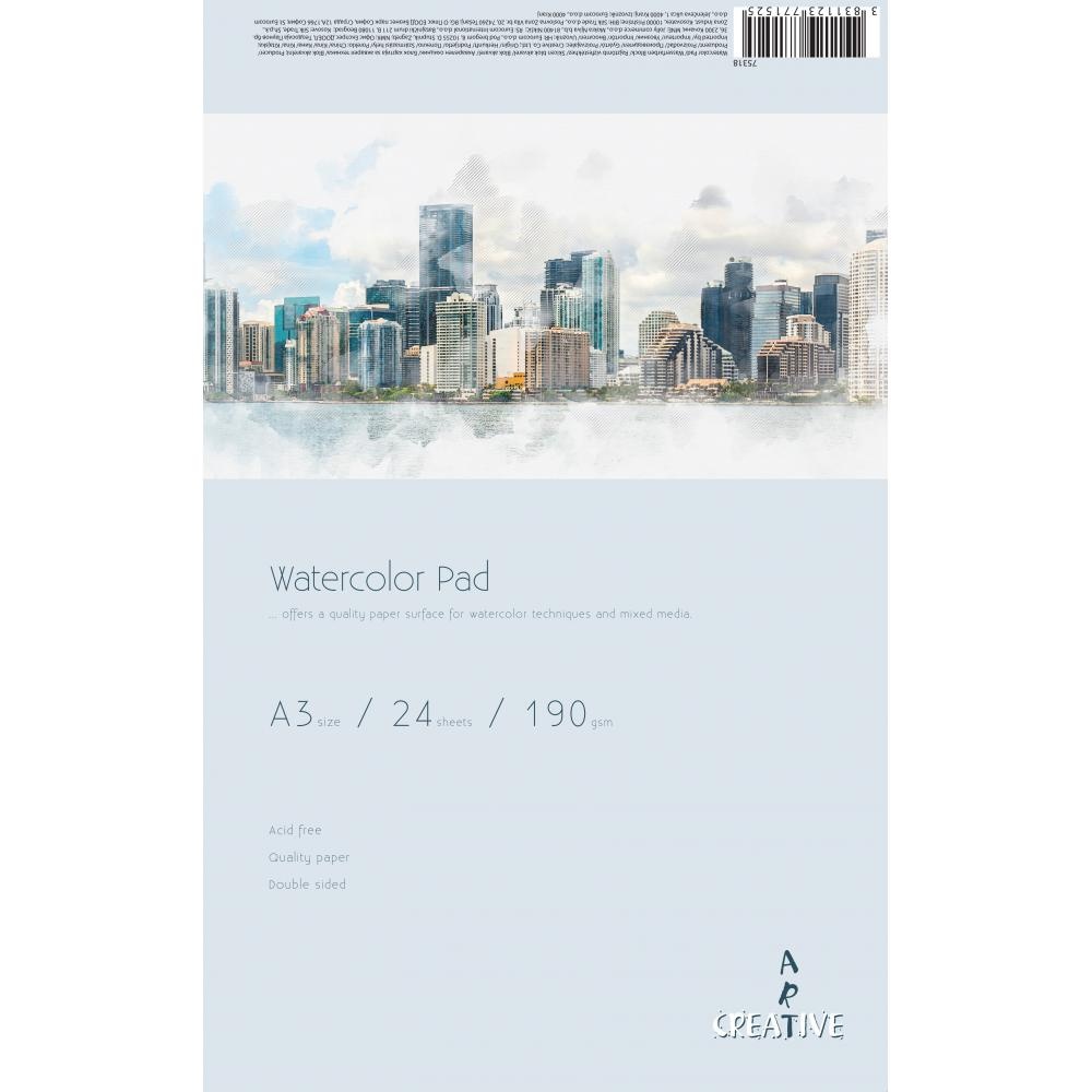 ΜΠΛΟΚ WATERCOLOR CREATIVE A3 24φυλ. 190gr