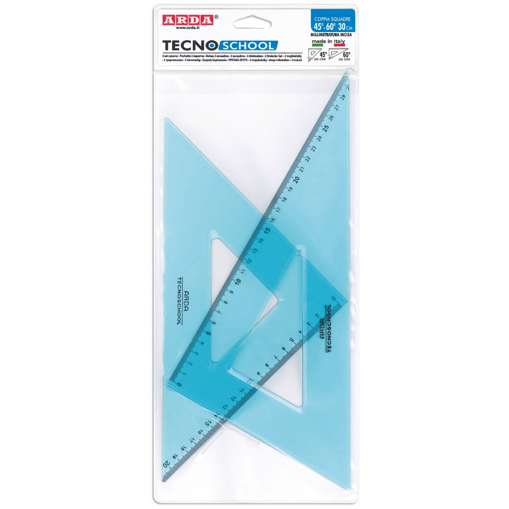 ΤΡΙΓΩΝΑ ΖΕΥΓΗ ARDA TECNOSCHOOL 30cm