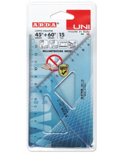 ΤΡΙΓΩΝΑ ΖΕΥΓΗ (45o+60o) ARDA UNI 15cm