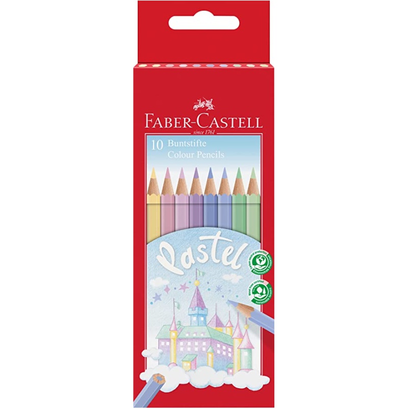 ΚΡΑΓΙΟΝ ΞΥΛΙΝΑ FABER CASTELL 10 χρωμ. PASTEL