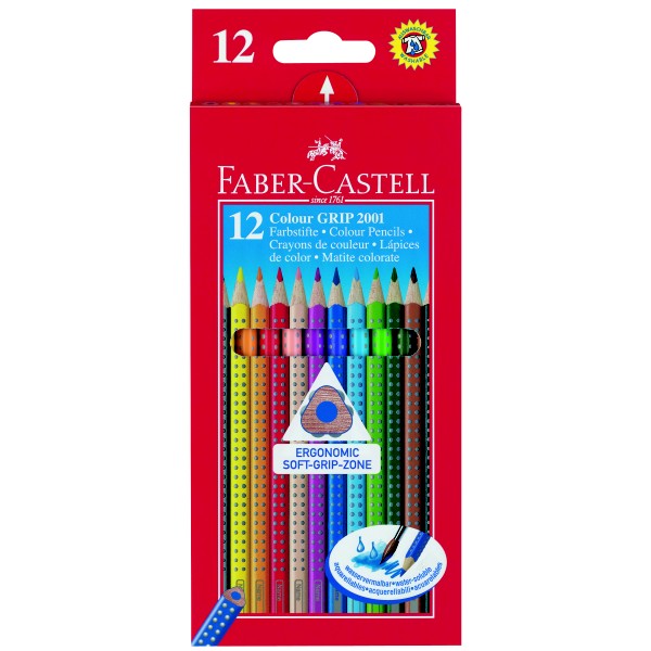 ΚΡΑΓΙΟΝ ΞΥΛΙΝΑ FABER CASTELL GRIP 12 χρωμ.