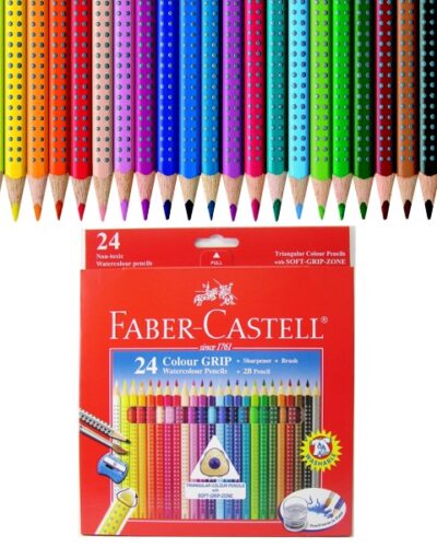 ΚΡΑΓΙΟΝ ΞΥΛΙΝΑ FABER CASTELL GRIP 24 χρωμ.