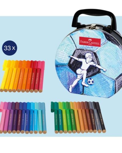 ΣΕΤ ΖΩΓΡΑΦΙΚΗΣ FABER CASTELL ΜΕΤΑΛΛΙΚΟ ΜΠΑΛΑ ΜΑΡΚΑΔΟΡΟΙ 33τεμ.
