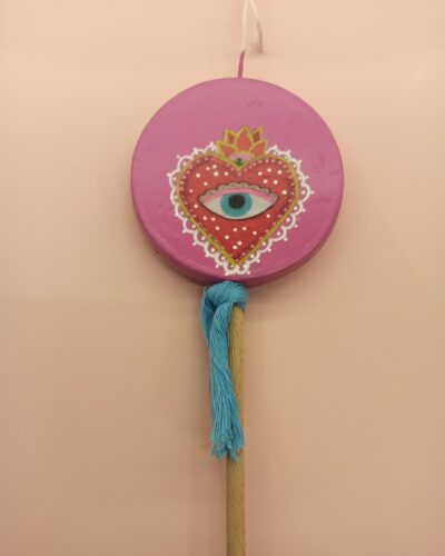 Λαμπάδα Μάτι Καρδιά Ροζ