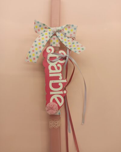 ΡΟΖ ΛΑΜΠΑΔΑ BARBIE LOGO
