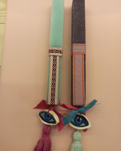 Λαμπάδα Τετράγωνη boho Ματι