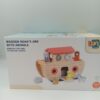 WOODEN NOAHS ARK WITH ANIMALS