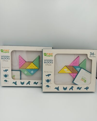 Wooden blocks 6 Pieces