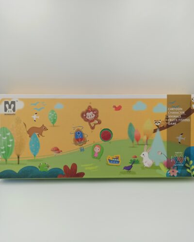 CARTOON CHARACTER ANIMALS FRUITS FISHING GAME