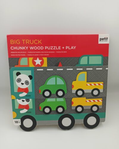 BIG TRUCK CHUNKY WOOD PUZZLE+PLAY