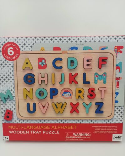 Multi Language Alphabet Wooden Tray Puzzle