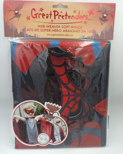 SUPER HERO CAPE RED 4-6AGE