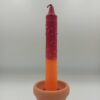 Πιτσιλωτο Κερί Λαμπάδα Κόκκινο Πορτοκαλι