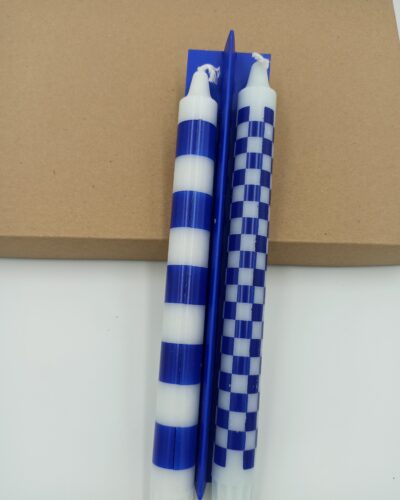 Λαμπαδα Striped Checker Blue