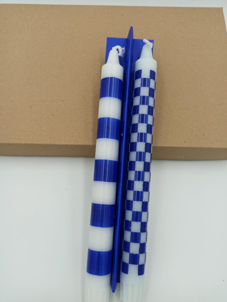 Λαμπαδα Striped Checker Blue