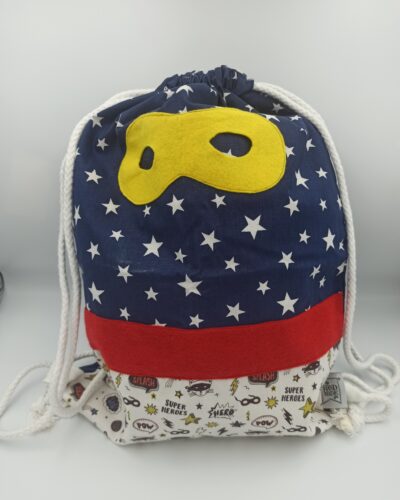 ΧΕΙΡΟΠΟΙΗΤΟ ΣΑΚΙΔΙΟ ΠΛΑΤΗΣ SUPER HEROES