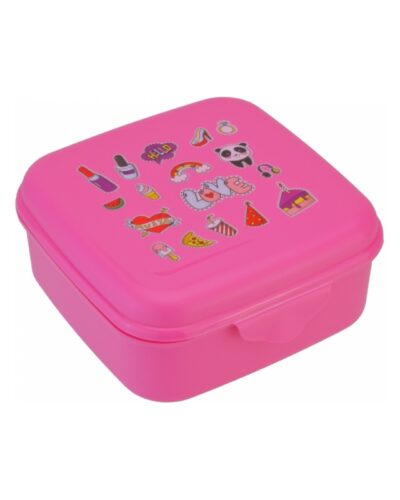 ΦΑΓΗΤΟΔΟΧΕΙΟ ΠΛΑΣΤΙΚΟ ΡΟΖ LOVE 850ml (145x135x65 mm)