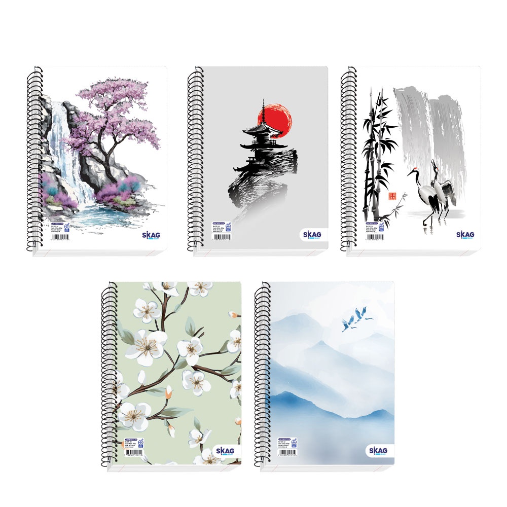 ΤΕΤΡΑΔΙΑ SKAG ΣΠΙΡΑΛ ΡΡ ΔΙΑΦ.ΕΞΩΦΥΛ.21χ29 5Θ