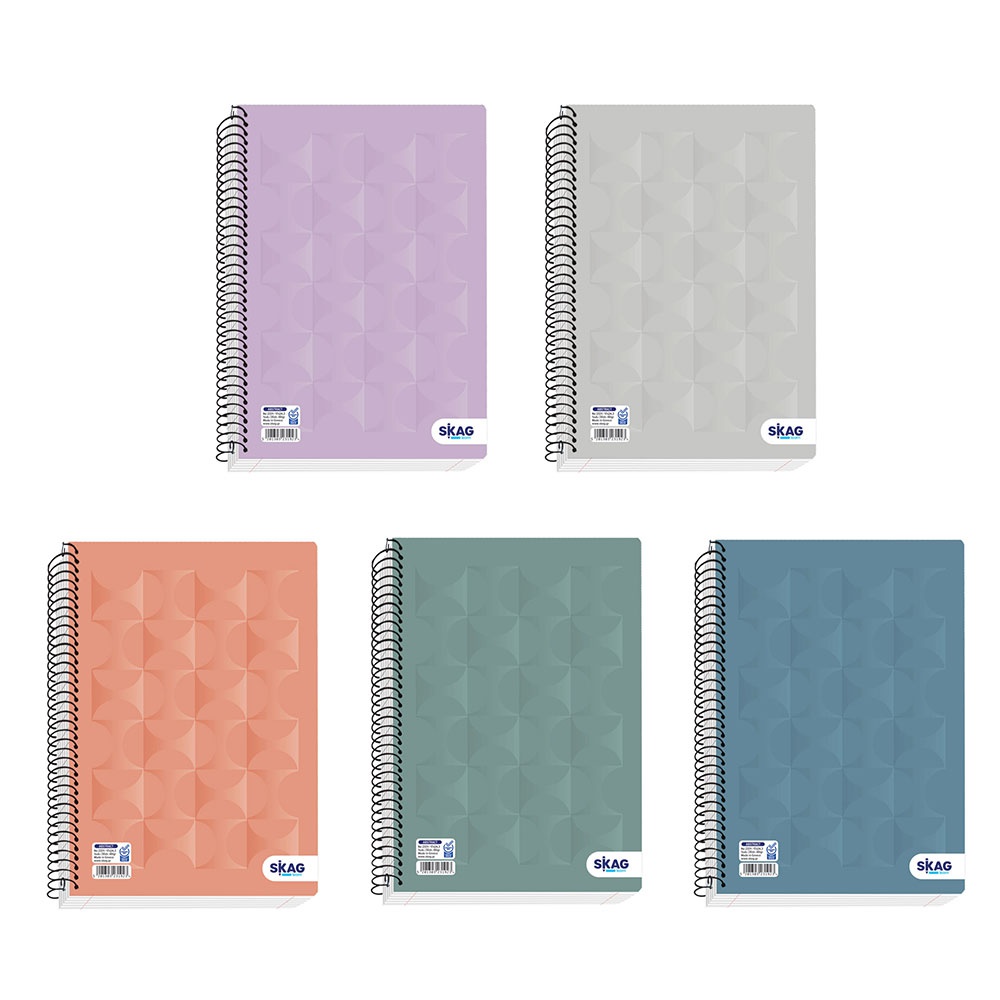 ΤΕΤΡΑΔΙΑ SKAG ΣΠΙΡΑΛ LAMINATED ABSTRACT 21X29 4Θ