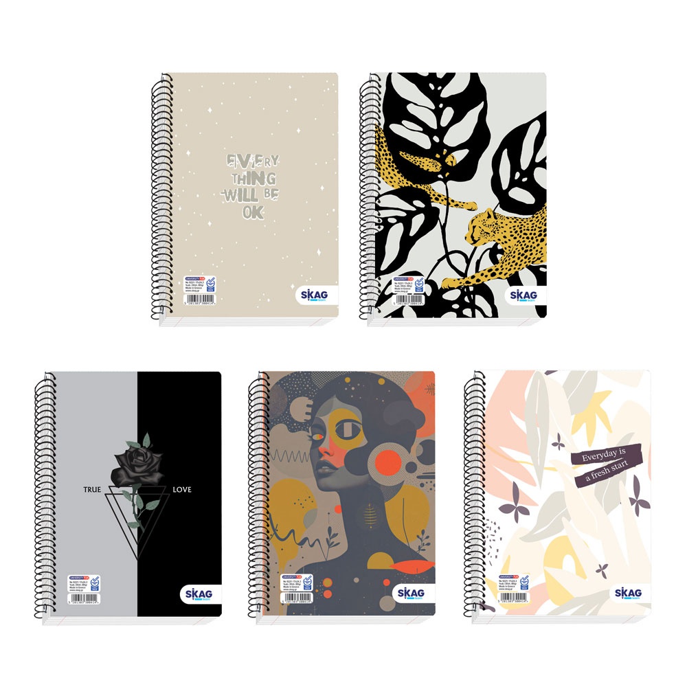 ΤΕΤΡΑΔΙΑ SKAG ΣΠΙΡΑΛ FUN ΚΟΡΙΤΣΙ 17X25 1ΘΕΜ