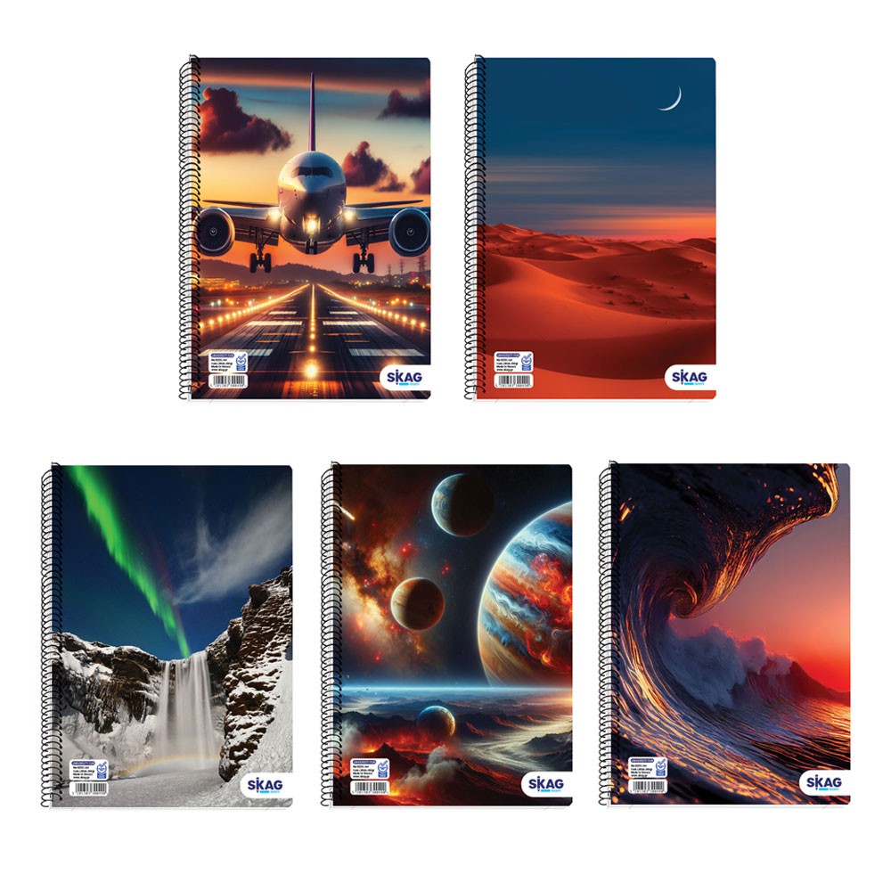 ΤΕΤΡΑΔΙΑ SKAG ΣΠΙΡΑΛ FUN ΑΓΟΡΙ 21X29 2ΘΕΜ