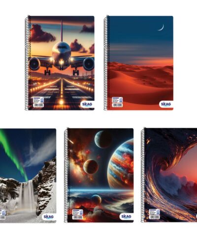 ΤΕΤΡΑΔΙΑ SKAG ΣΠΙΡΑΛ FUN ΑΓΟΡΙ 21X29 4ΘΕΜ