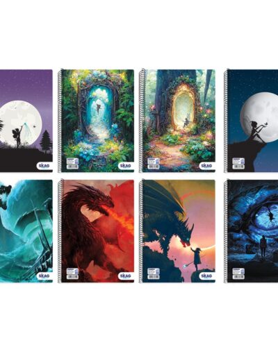 ΤΕΤΡΑΔΙΑ SKAG ΣΠΙΡΑΛ NEON KIDZ 17X25 2Θ