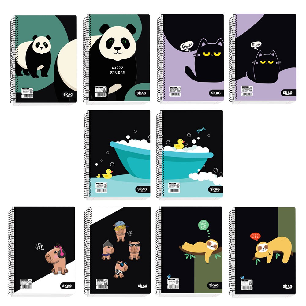 ΤΕΤΡΑΔΙΑ SKAG ΣΠΙΡΑΛ JOLLY 17X25 2Θ