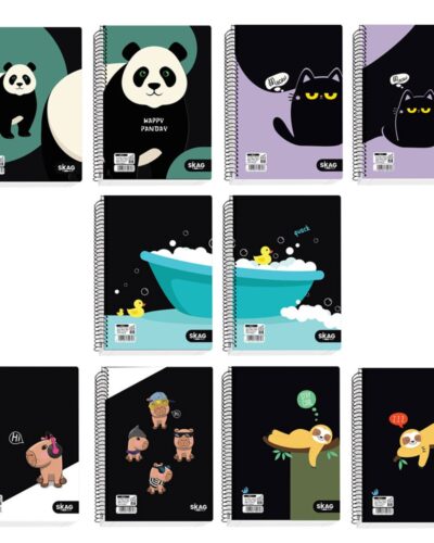 ΤΕΤΡΑΔΙΑ SKAG ΣΠΙΡΑΛ JOLLY 21X29 4Θ