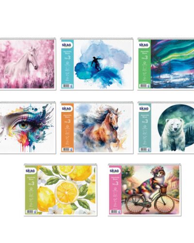 ΜΠΛΟΚ SKAG ΑΚΟΥΑΡΕΛΛΑΣ Νο 3 25Χ35 (250γρ χαρτί /15 φύλλα)