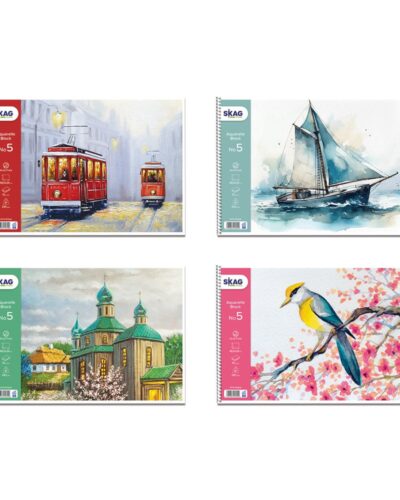 ΜΠΛΟΚ SKAG ΑΚΟΥΑΡΕΛΛΑΣ ΕΠΟΧΕΣ Νο 5 35Χ50 (220γρ χαρτί /12 φύλλα)