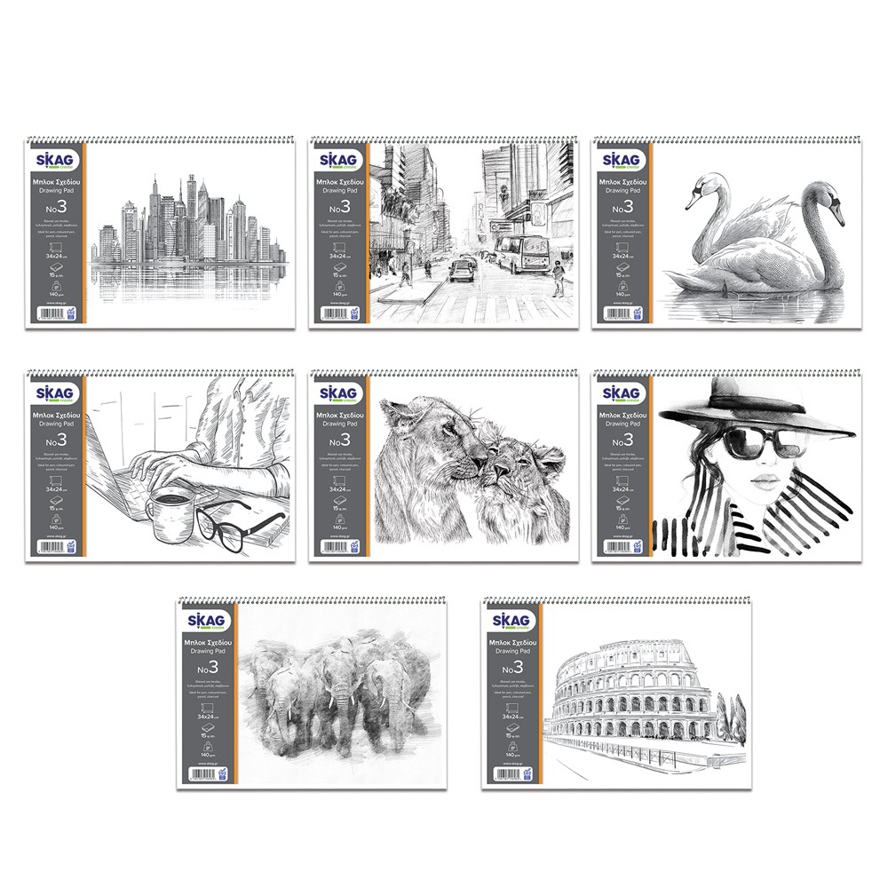 ΜΠΛΟΚ SKAG ΕΛΕΥΘ.ΣΧΕΔΙΟΥ Νο 3 25χ35 Φ.14