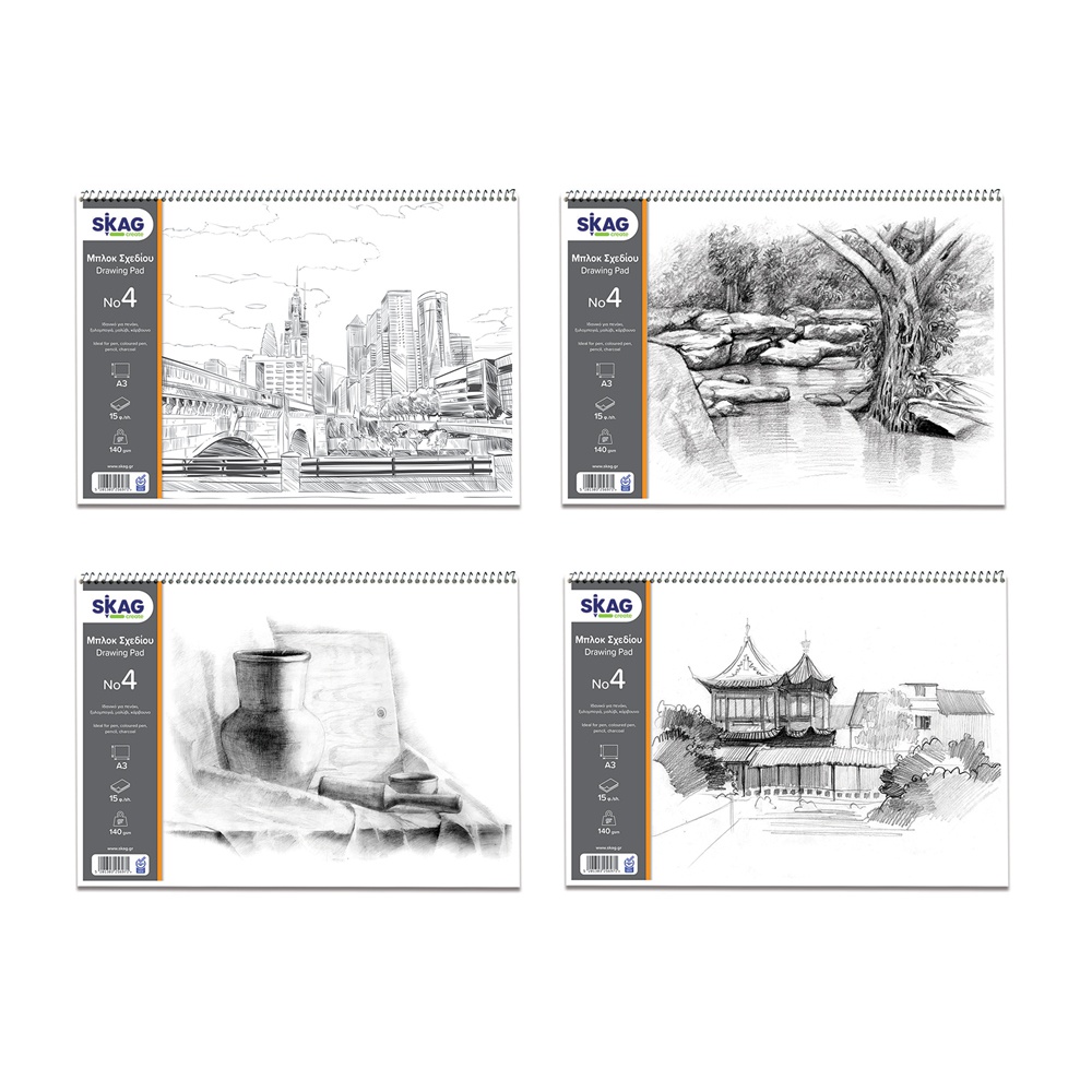 ΜΠΛΟΚ SKAG ΕΛΕΥΘ.ΣΧΕΔΙΟΥ Νο 4 30χ40 Φ.14