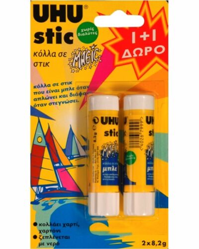 ΚΟΛΛΑ UHU STICK BLUE MAGIC 8,2gr 1+1 ΔΩΡΟ