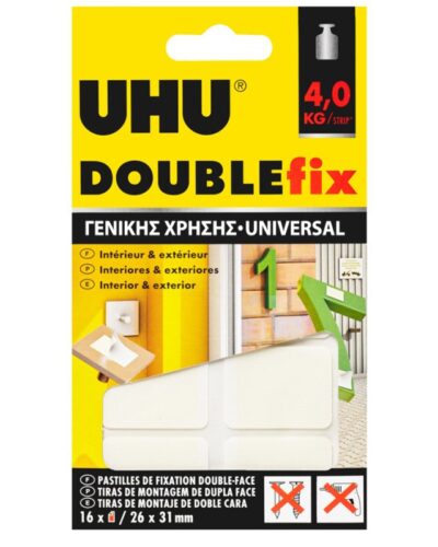 ΚΟΛΛΑ UHU DOUBLE FIX ΑΥΤΟΚ/ΤΑ EXTREME (4kg)