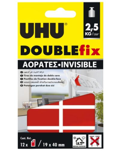 ΚΟΛΛΑ UHU DOUBLE FIX ΑΥΤΟΚ/ΤΑ INVISIBLE (2.5kg)