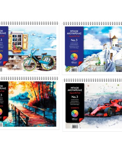 ΜΠΛΟΚ ΑΚΟΥΑΡΕΛΛΑΣ SALKO Νο 3 25Χ35 (240γρ χαρτί /14 φύλλα)