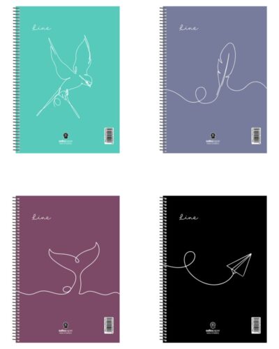 ΤΕΤΡΑΔΙΑ SALKO ΣΠΙΡΑΛ LINE 17Χ25 4ΘΕΜ.