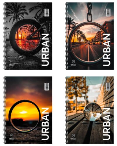 ΤΕΤΡΑΔΙΑ SALKO ΣΠΙΡΑΛ URBAN 17X25 3 ΘΕΜ.